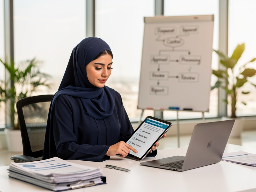 نظام رقابة مالية داخلية في مكتب عمل