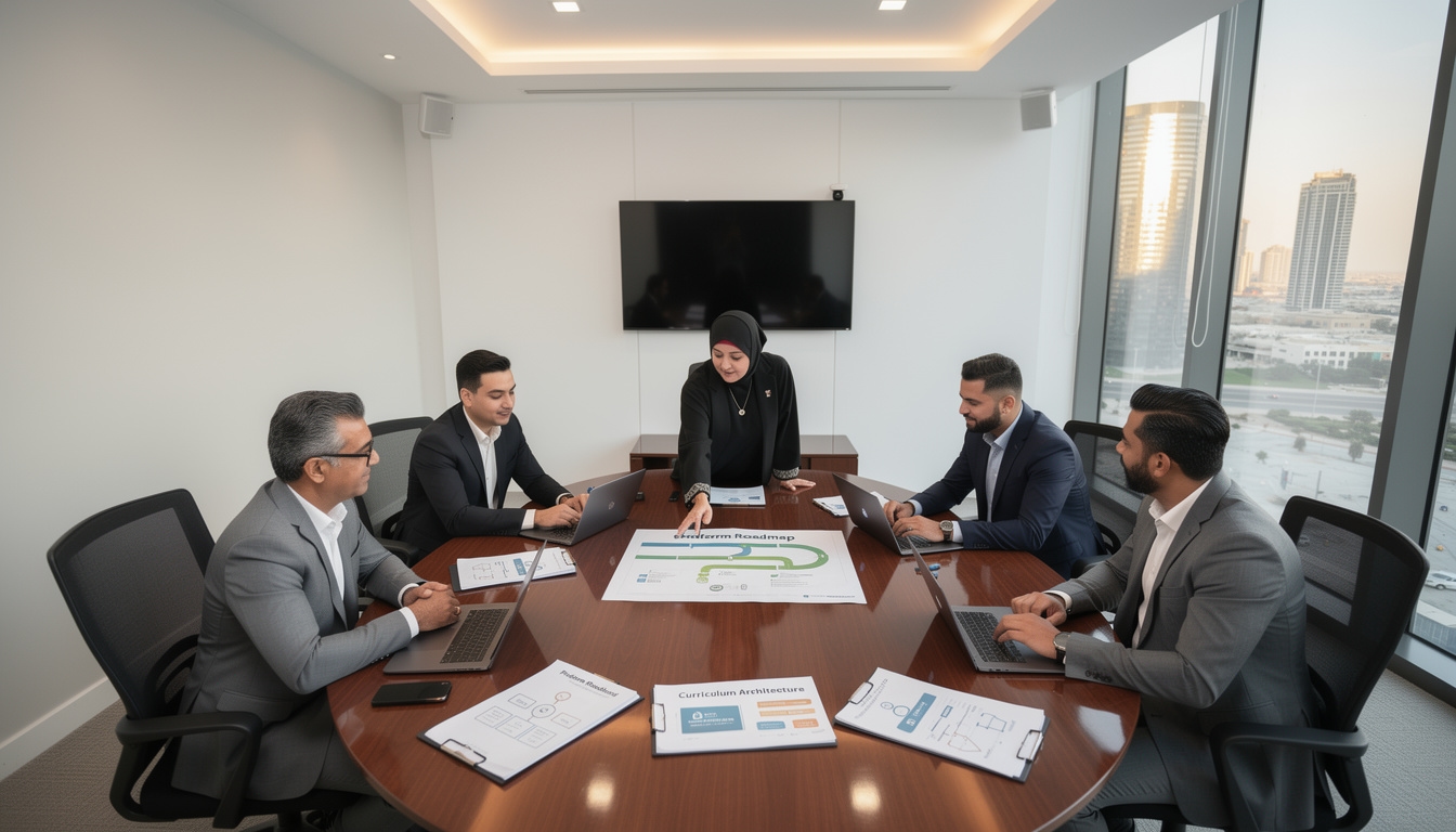 اجتماع لتطوير رؤية المنصة التعليمية